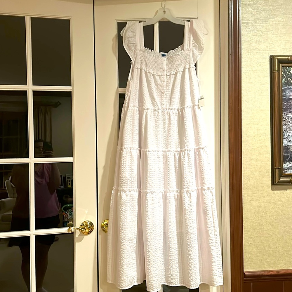 Old Navy Women’s White Summer Dress, NWT, Size L
